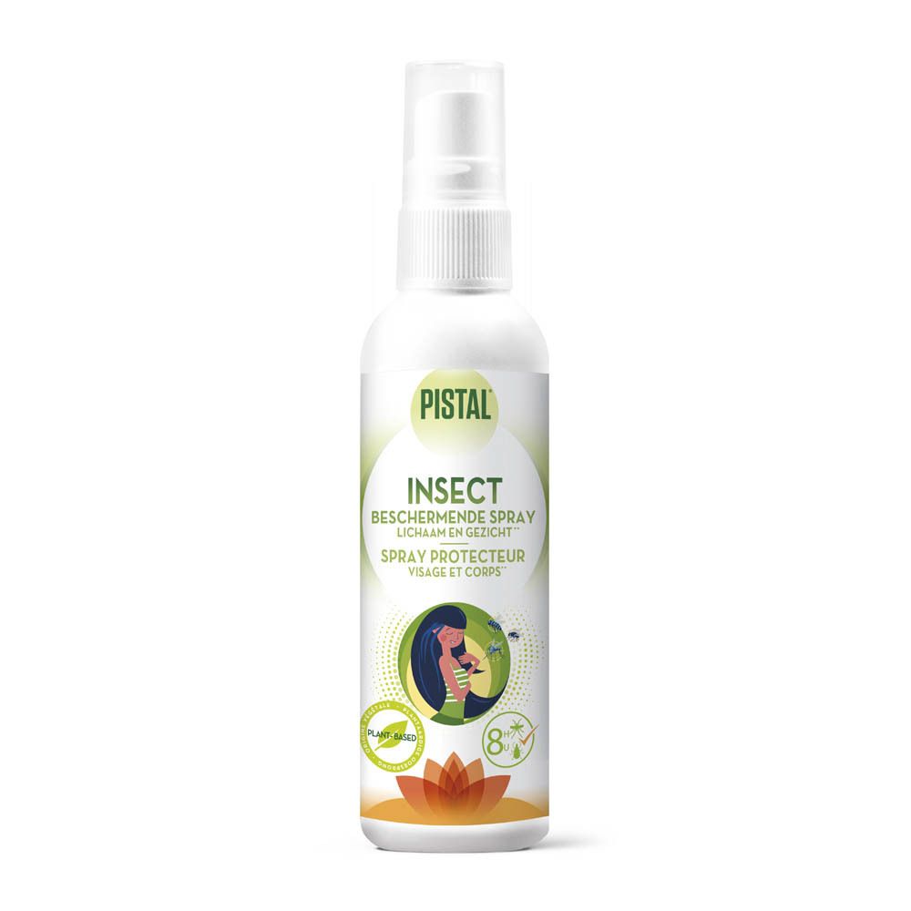 Pistal spray protecteur, flacon blanc à pompe avec étiquette, 70ml.