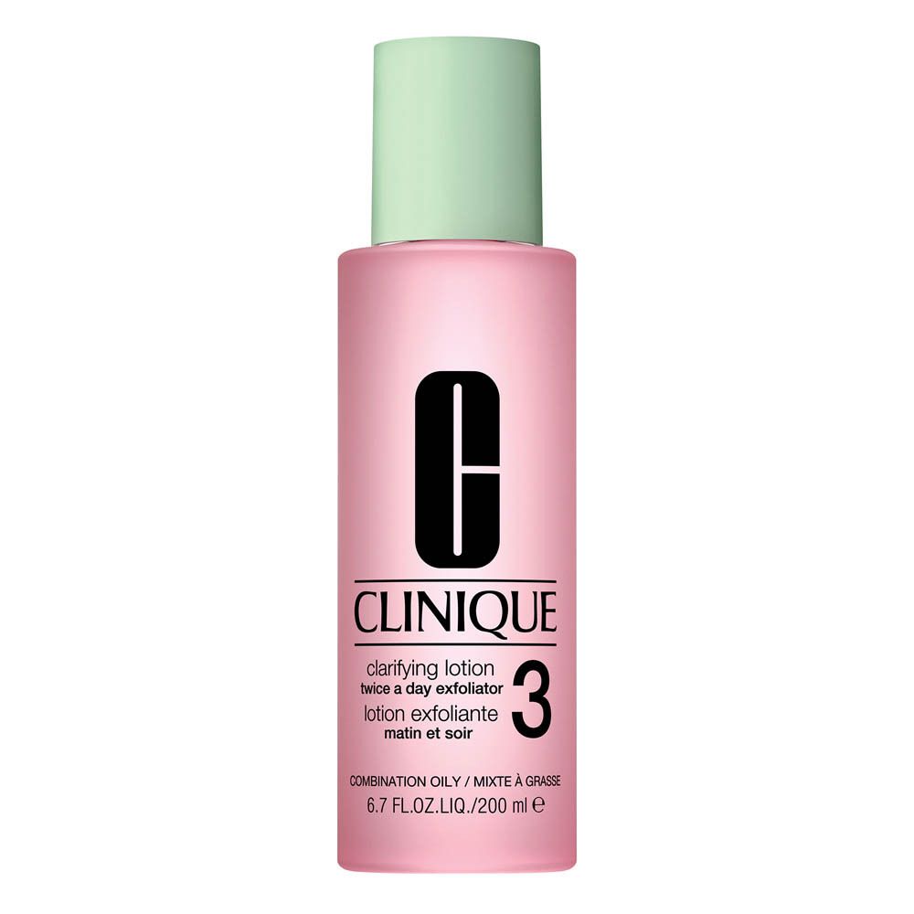 CLINIQUE Clarifying Lotion 3, flacon de 200 ml avec bouchon vert pâle.
