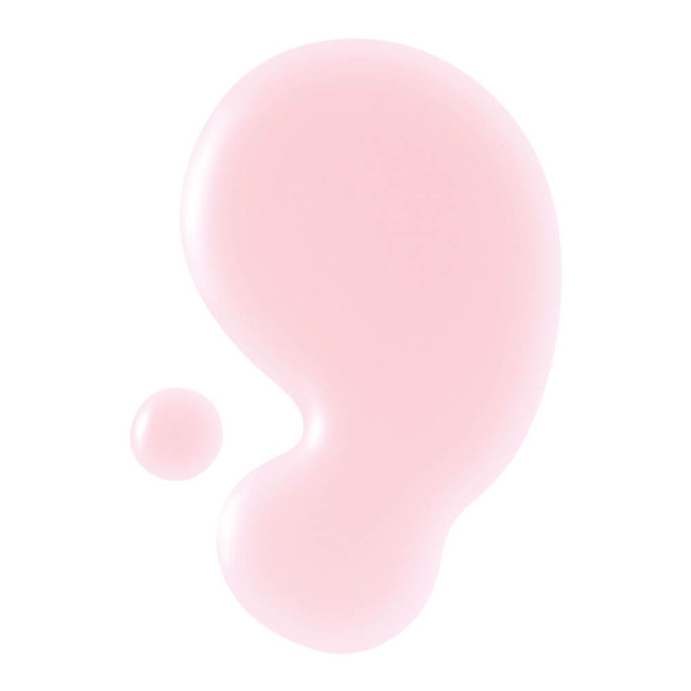 Icônes d'exfoliation et de raffinement avec une goutte de lotion rose.