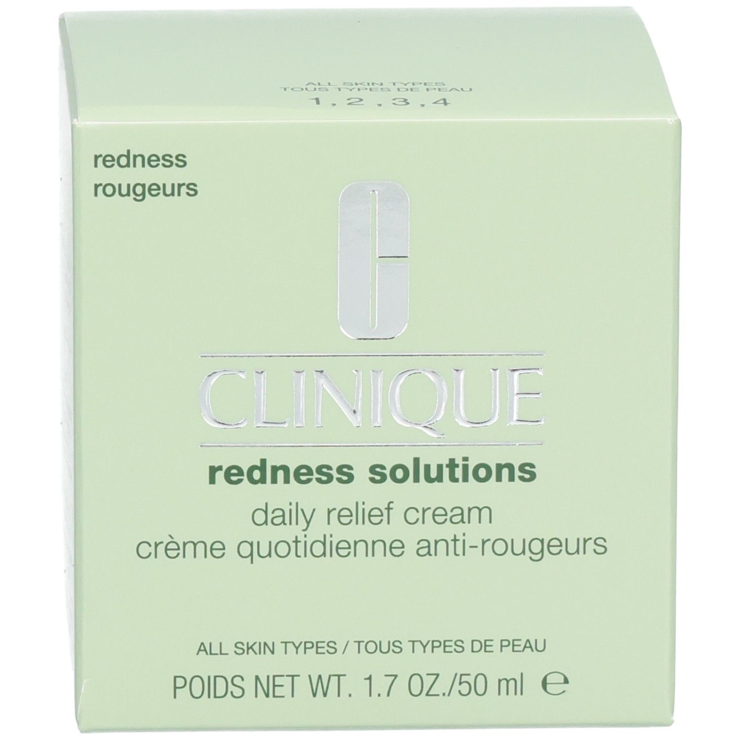 Crème Clinique Redness Solutions et sa boîte.