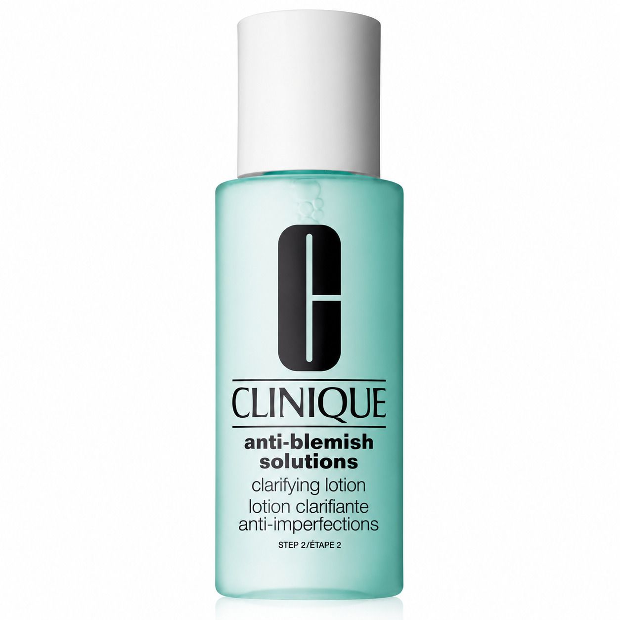 Clinique Anti-Blemish Solutions Clarifying Lotion, flacon de 200 ml, vue de face.