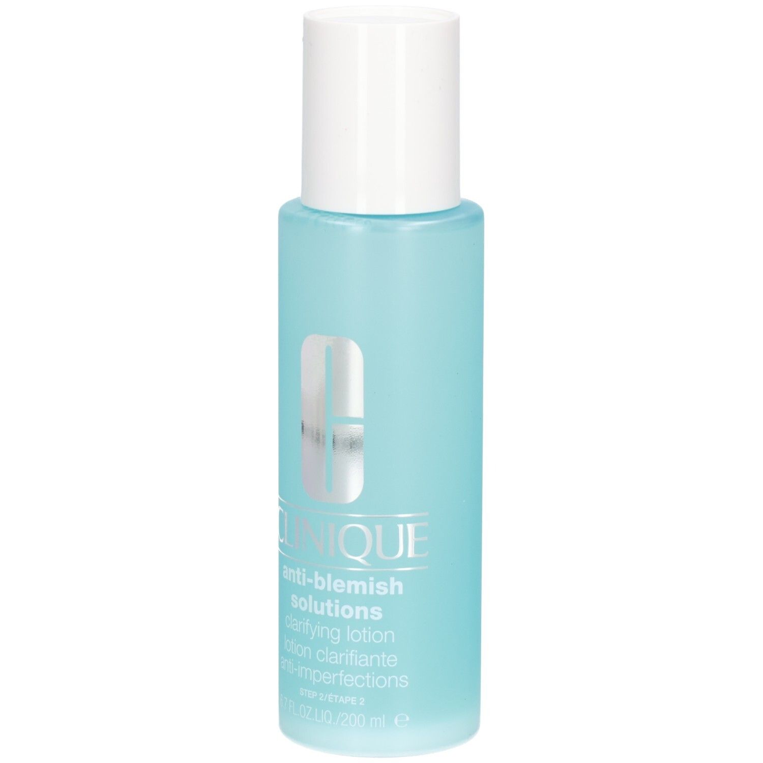 Clinique Anti-Blemish Solutions Clarifying Lotion, flacon de 200 ml, vue de face.