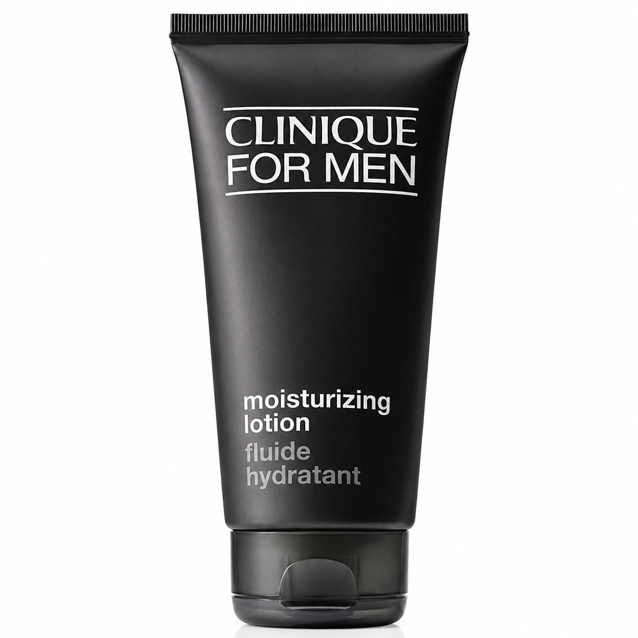 Lotion hydratante Clinique For Men dans un tube noir.