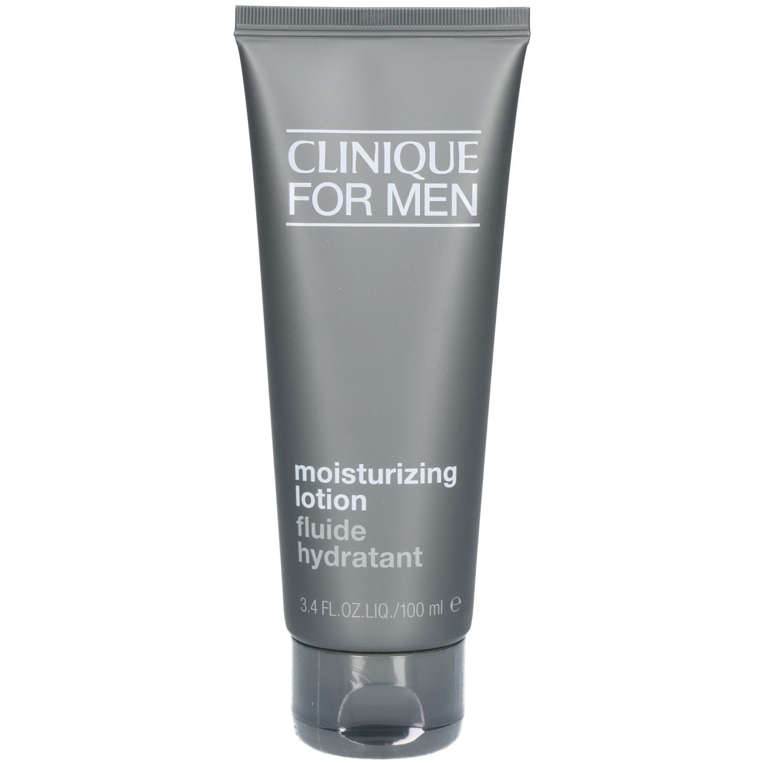 Lotion hydratante Clinique For Men dans un tube gris.