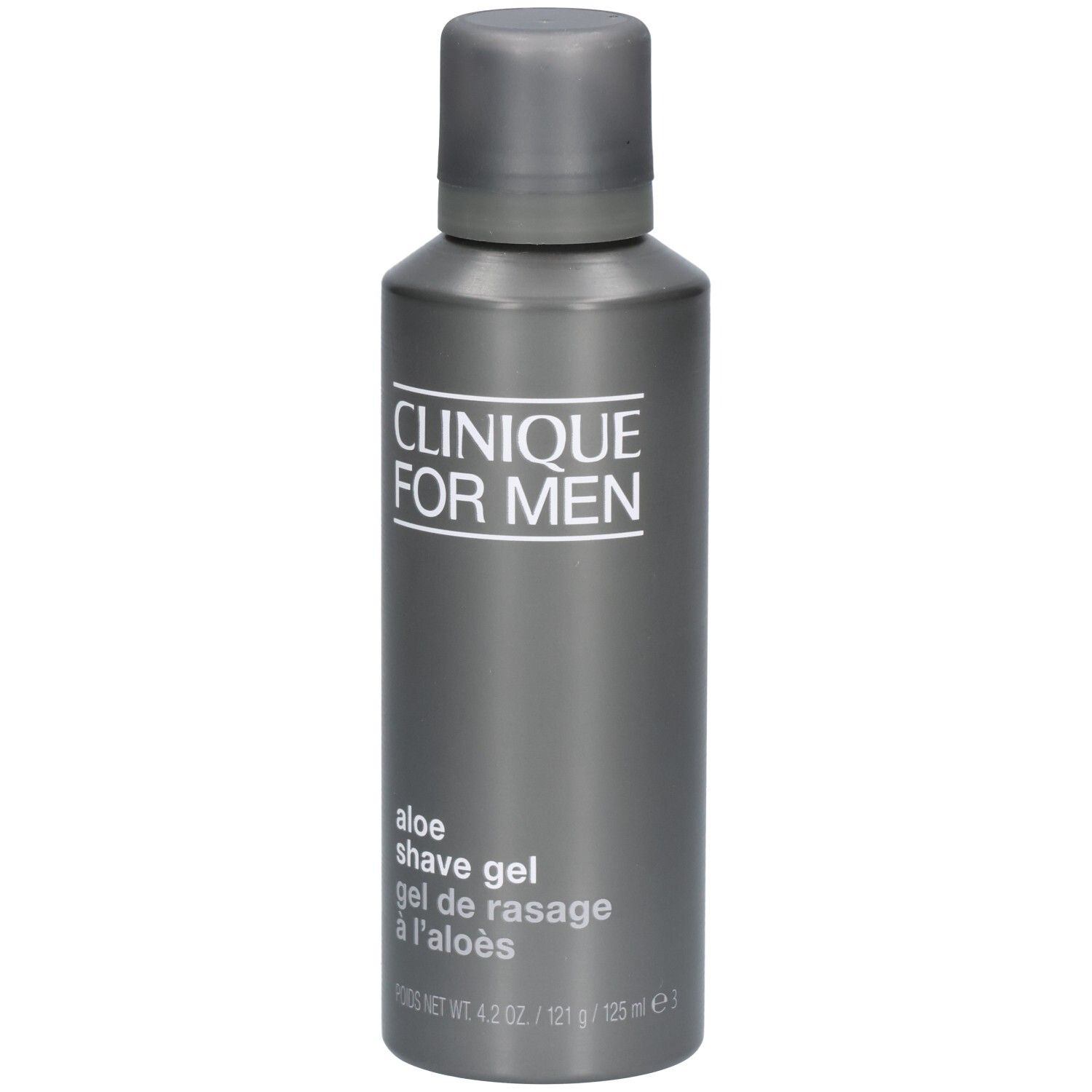 Flacon de gel de rasage Clinique For Men à l'aloe.