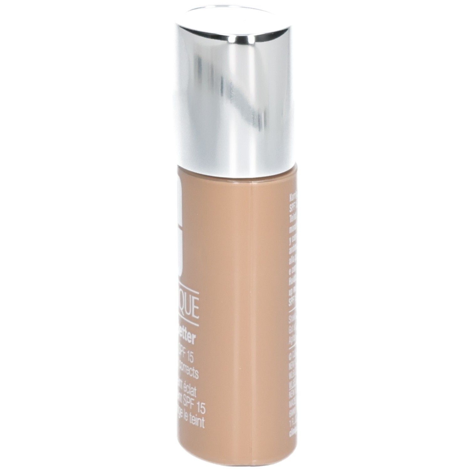 Clinique Even Better Makeup SPF 15, flacon de côté, teinte peau claire.