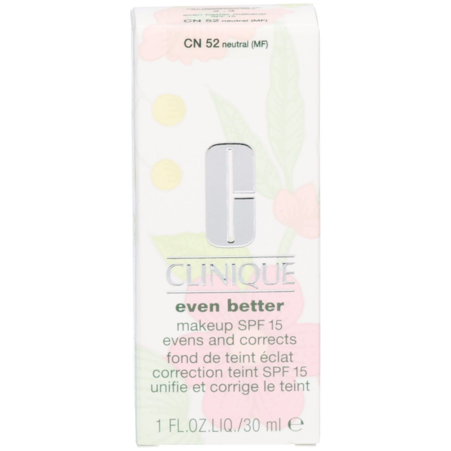 Clinique Even Better Makeup SPF 15 et boîte, teinte peau claire.