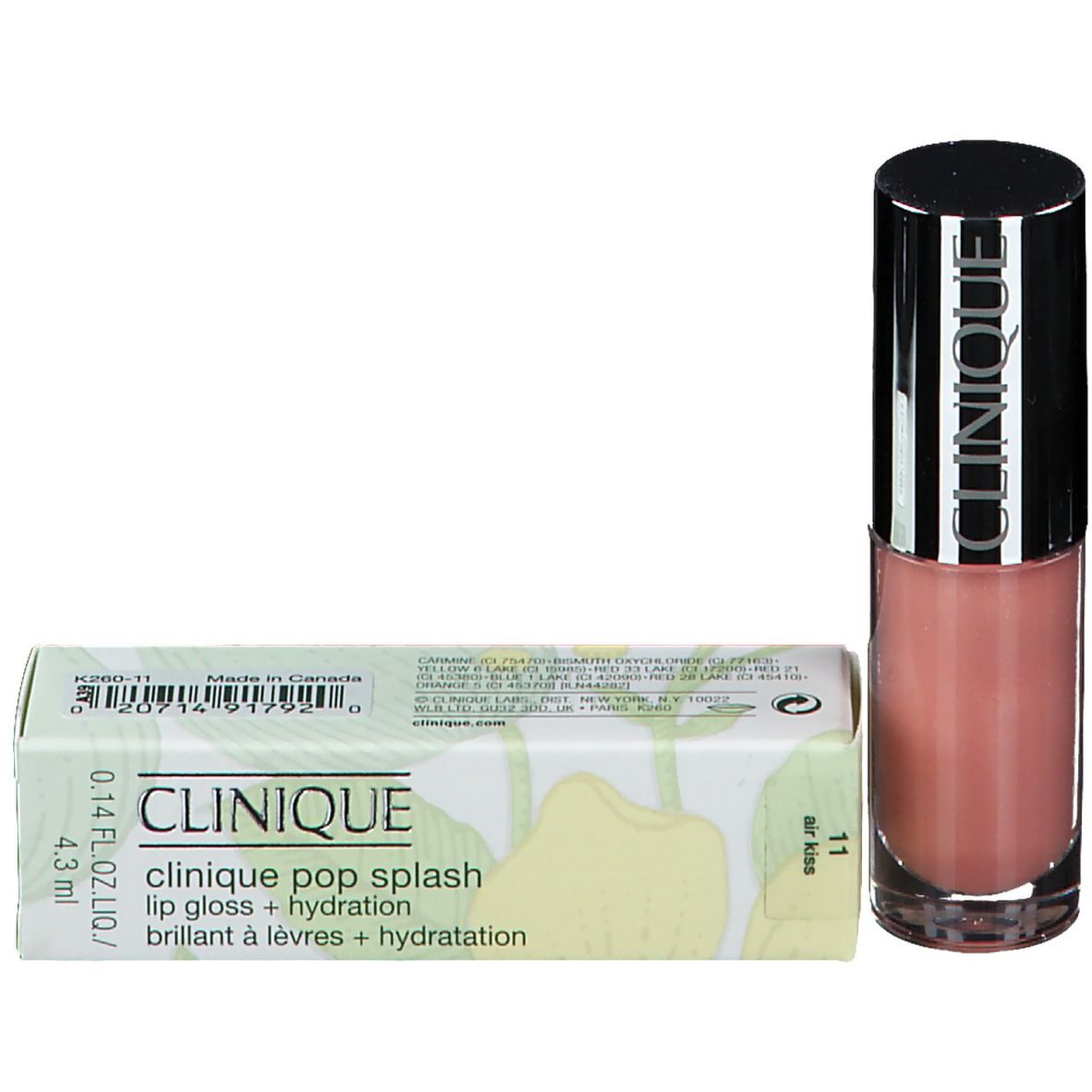 CLINIQUE Pop Splash™ Lip Gloss & Hydration 11 Air Kiss