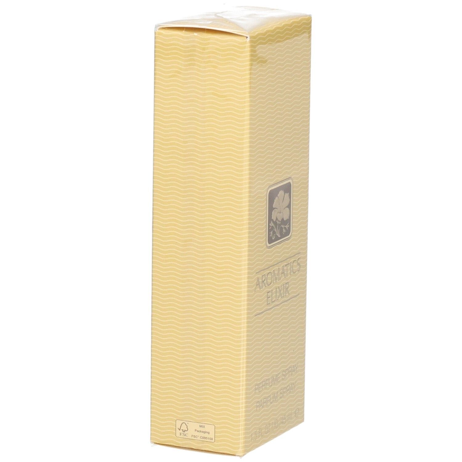 Emballage pour Clinique Aromatics Elixir Eau de Parfum, 45 ml.