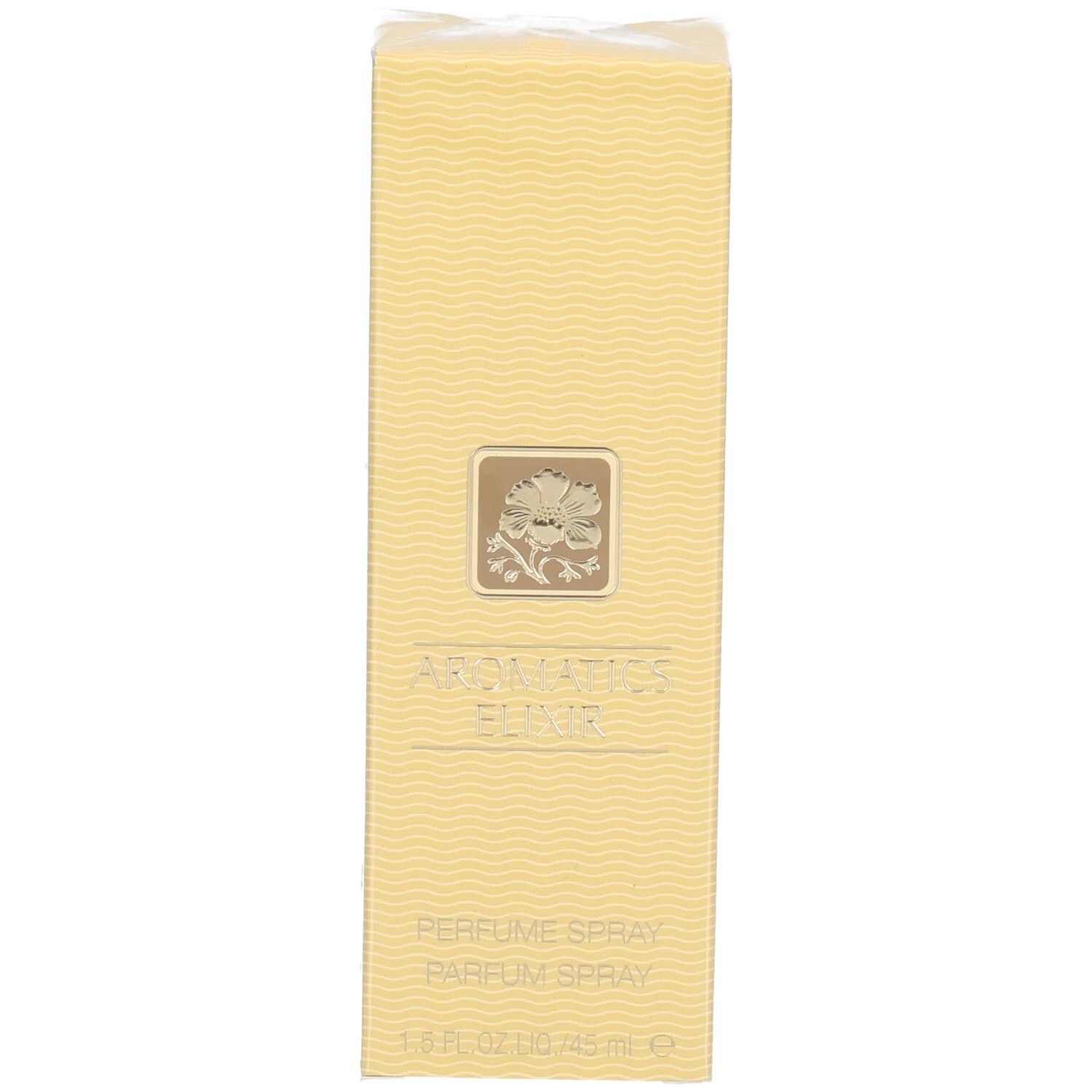 Avant de l'emballage pour Clinique Aromatics Elixir Eau de Parfum.
