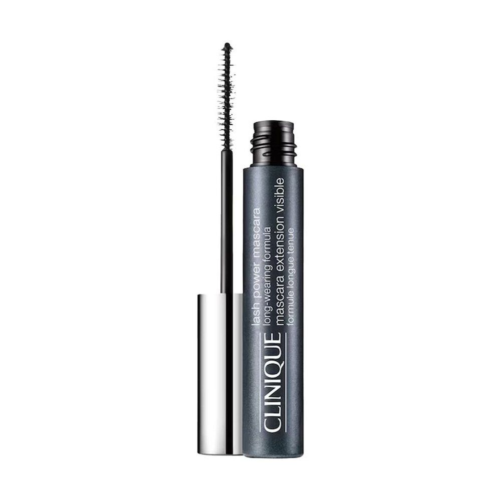 Clinique Lash Power Mascara, flacon et applicateur, couleur 04 Dark Chocolate.