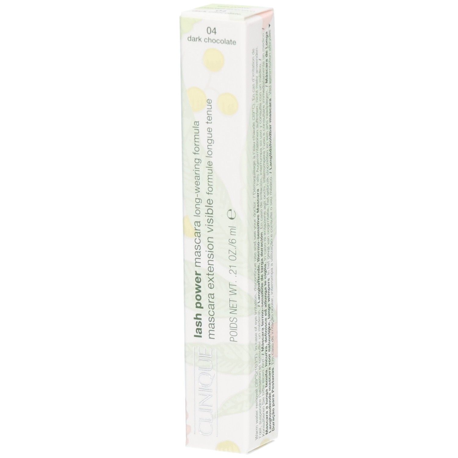 Boîte Clinique Lash Power Mascara, couleur 04 Dark Chocolate.