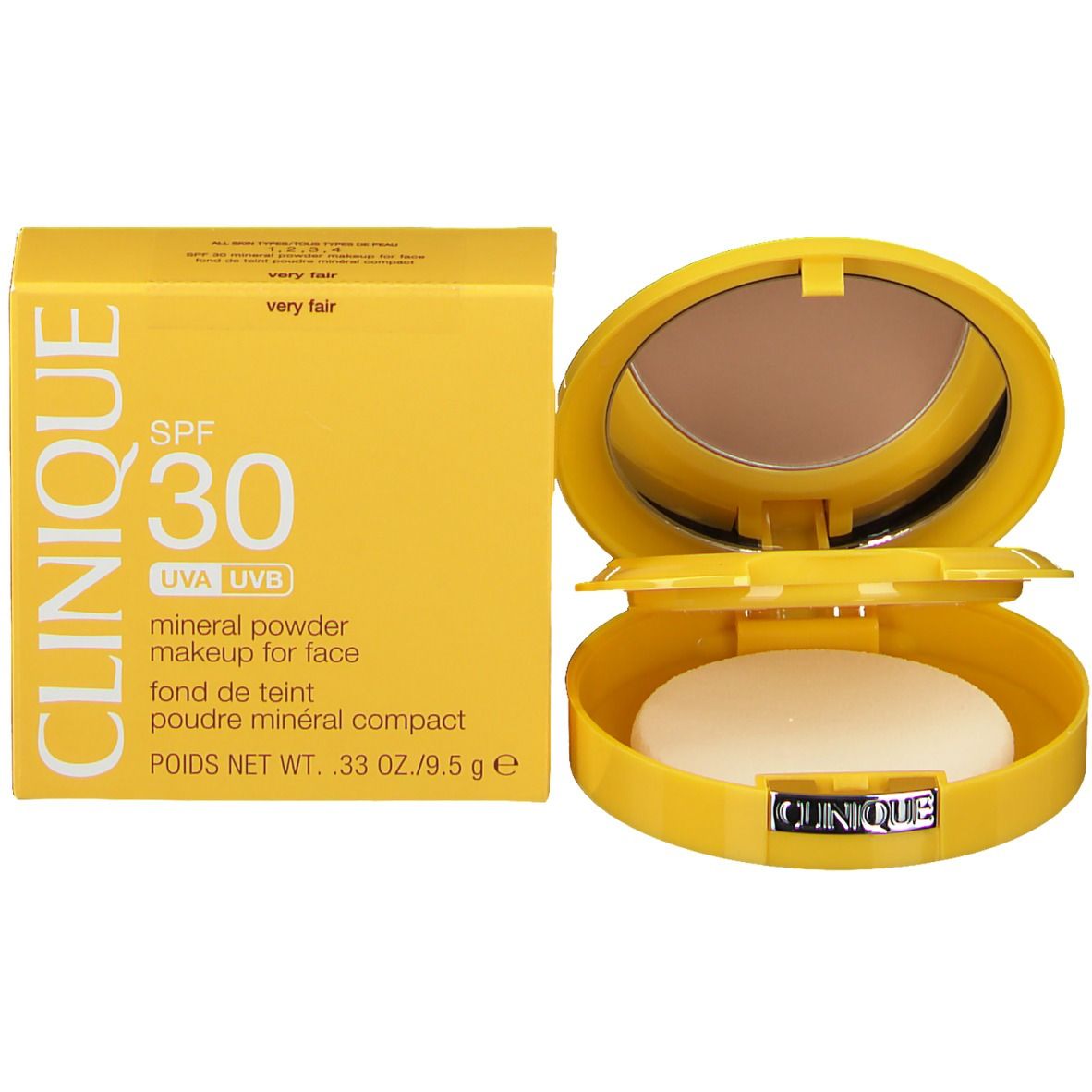 CLINIQUE Sun SPF 30 Fond de Teint Poudre Minéral Compact Very Fair
