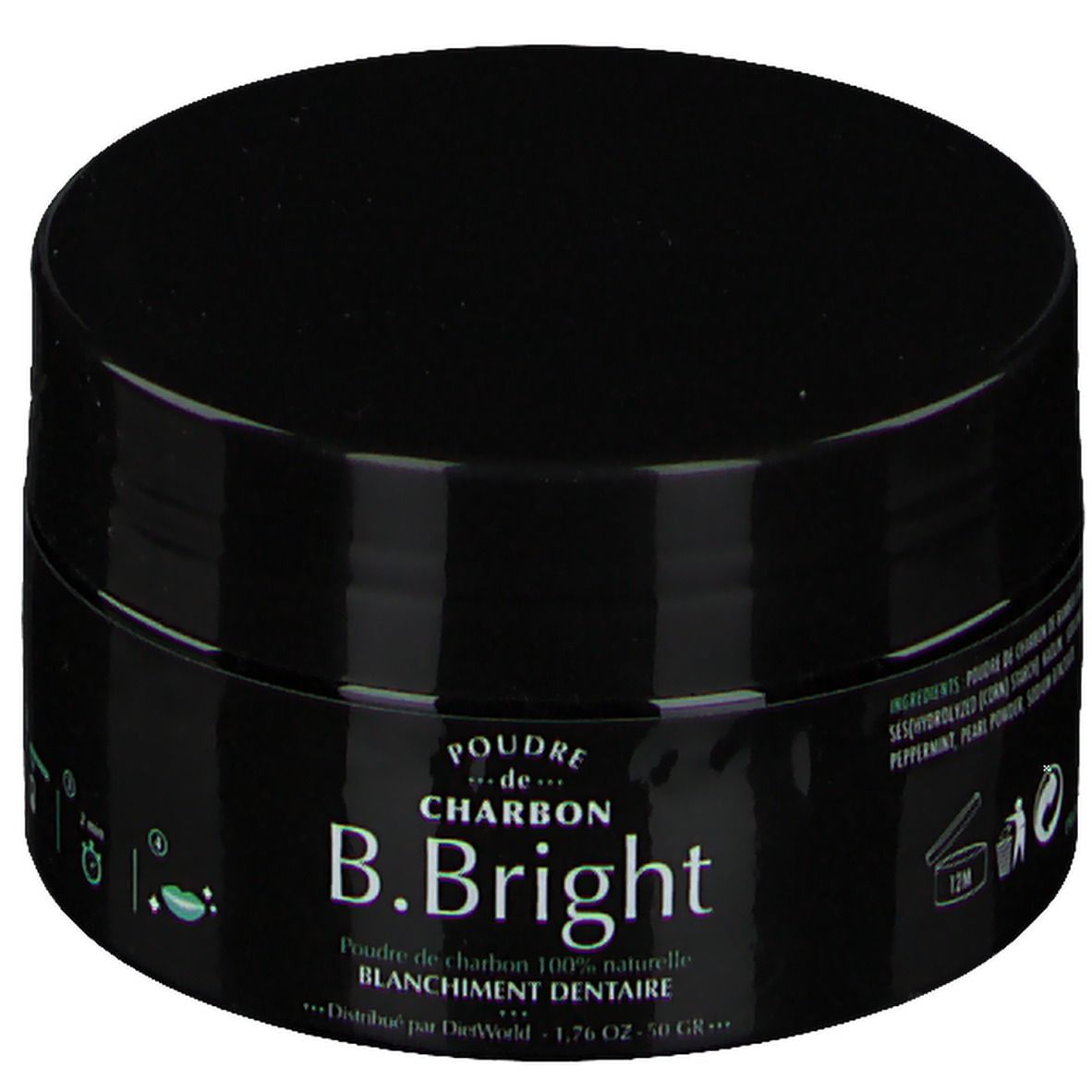 B. Bright Poudre de Charbon Blanchiment dentaire 50 g - Redcare