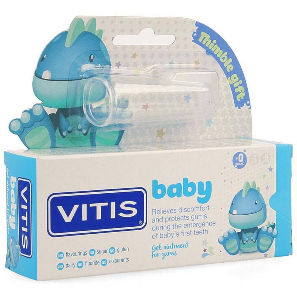 VITIS® Baby Gel dentaire + Brosse à dents de doigt