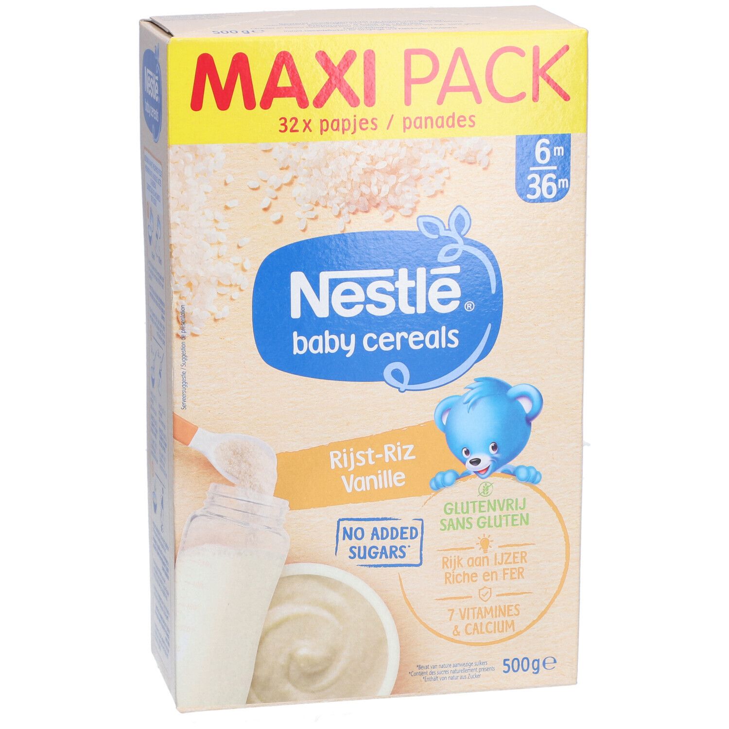Nestle BABY CEREALS Riz Vanille 500g - Babyboom Shop