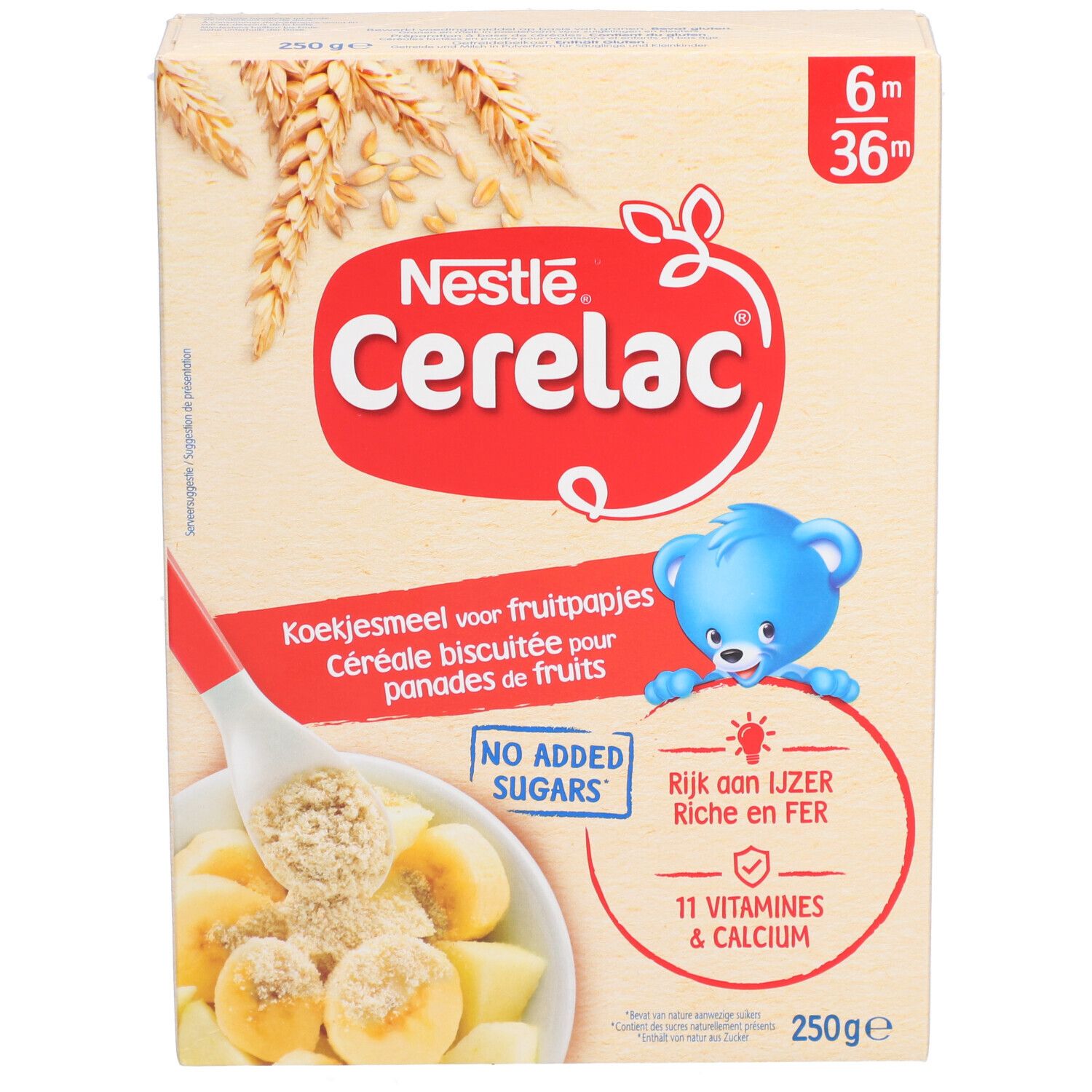 Nestlé Cerelac Céréales Biscuitées Bébé 4+ 250g - Pharma Online