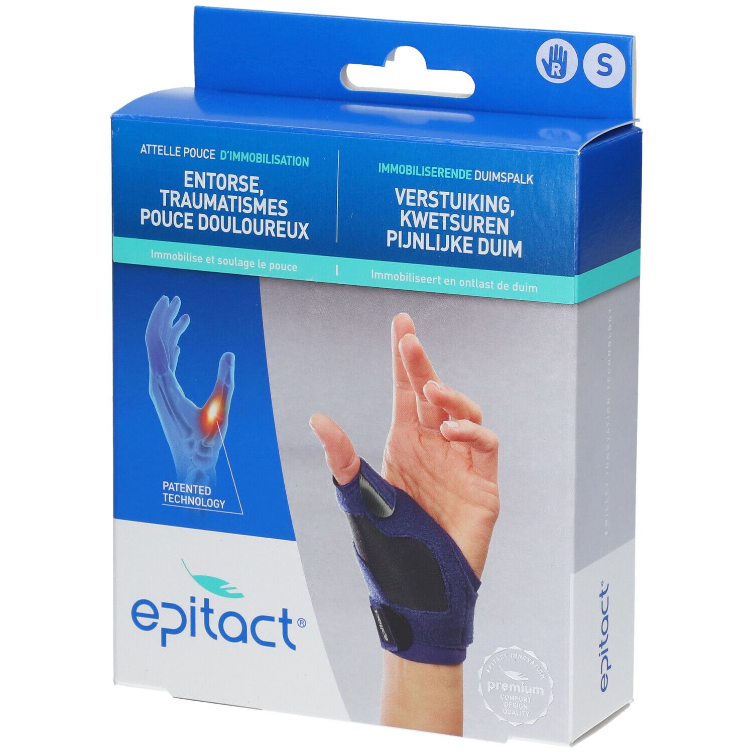 EPITACT Attelle Pouce d'Immobilisation Droite S