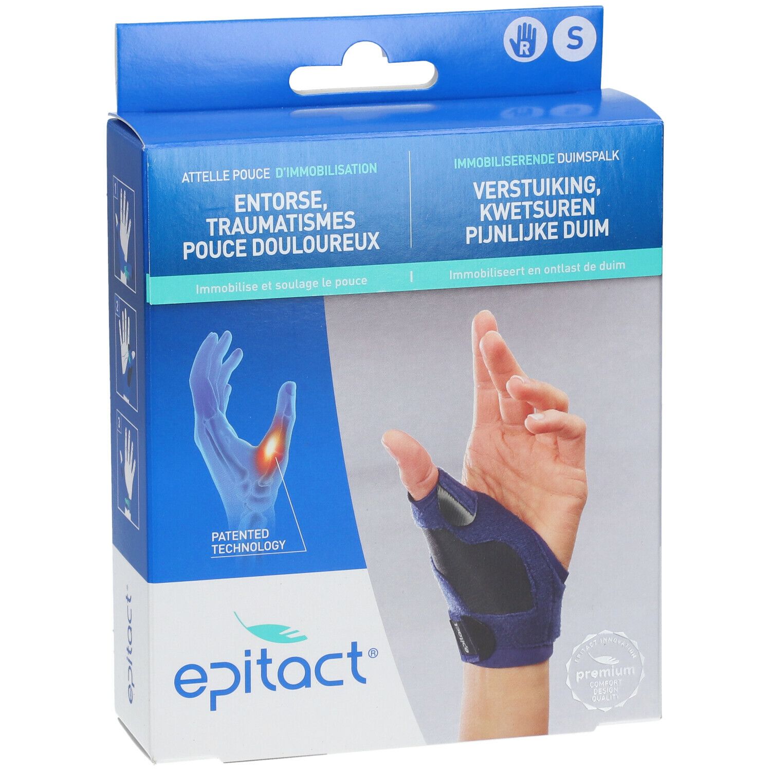 EPITACT Attelle Pouce d'Immobilisation Droite S