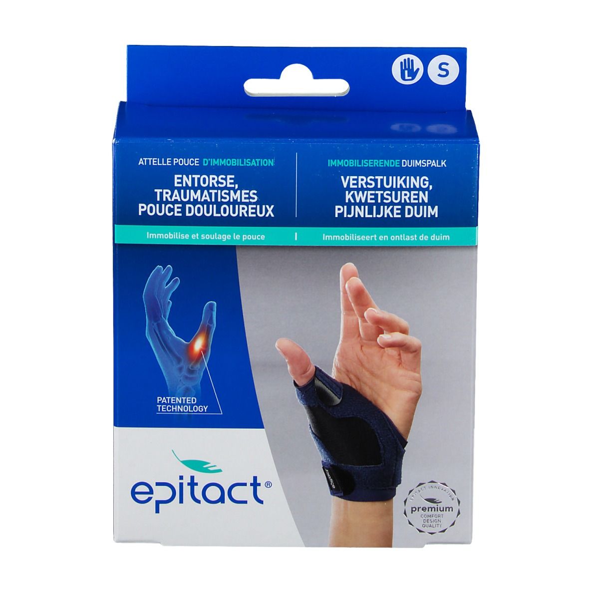 EPITACT Attelle Pouce d'Immobilisation Gauche S