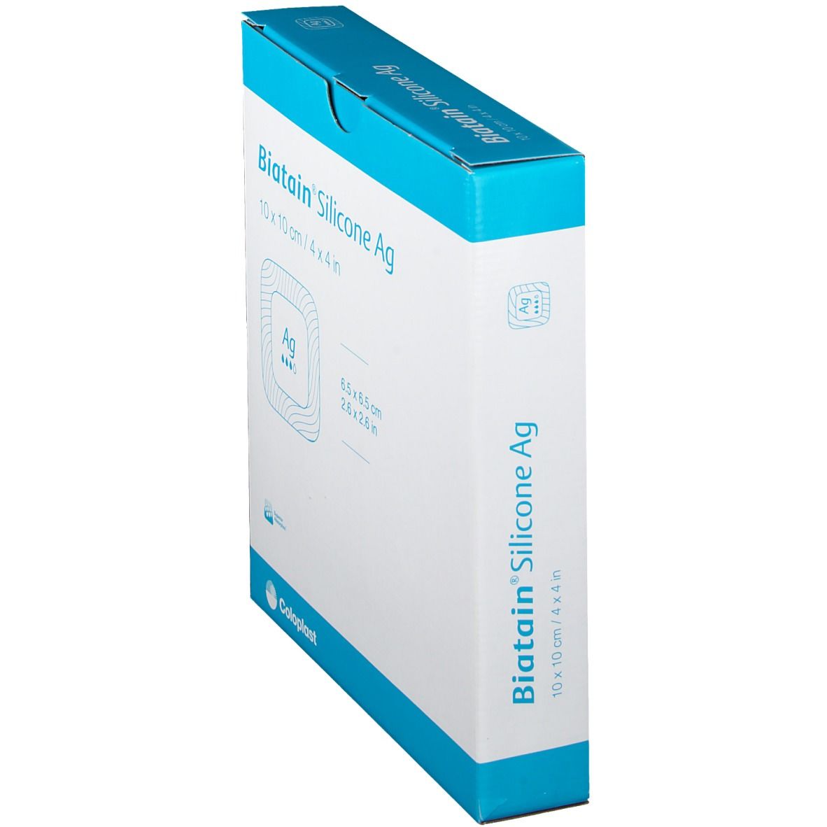 Coloplast Biatain® Silicone Ag 10 x 10 cm