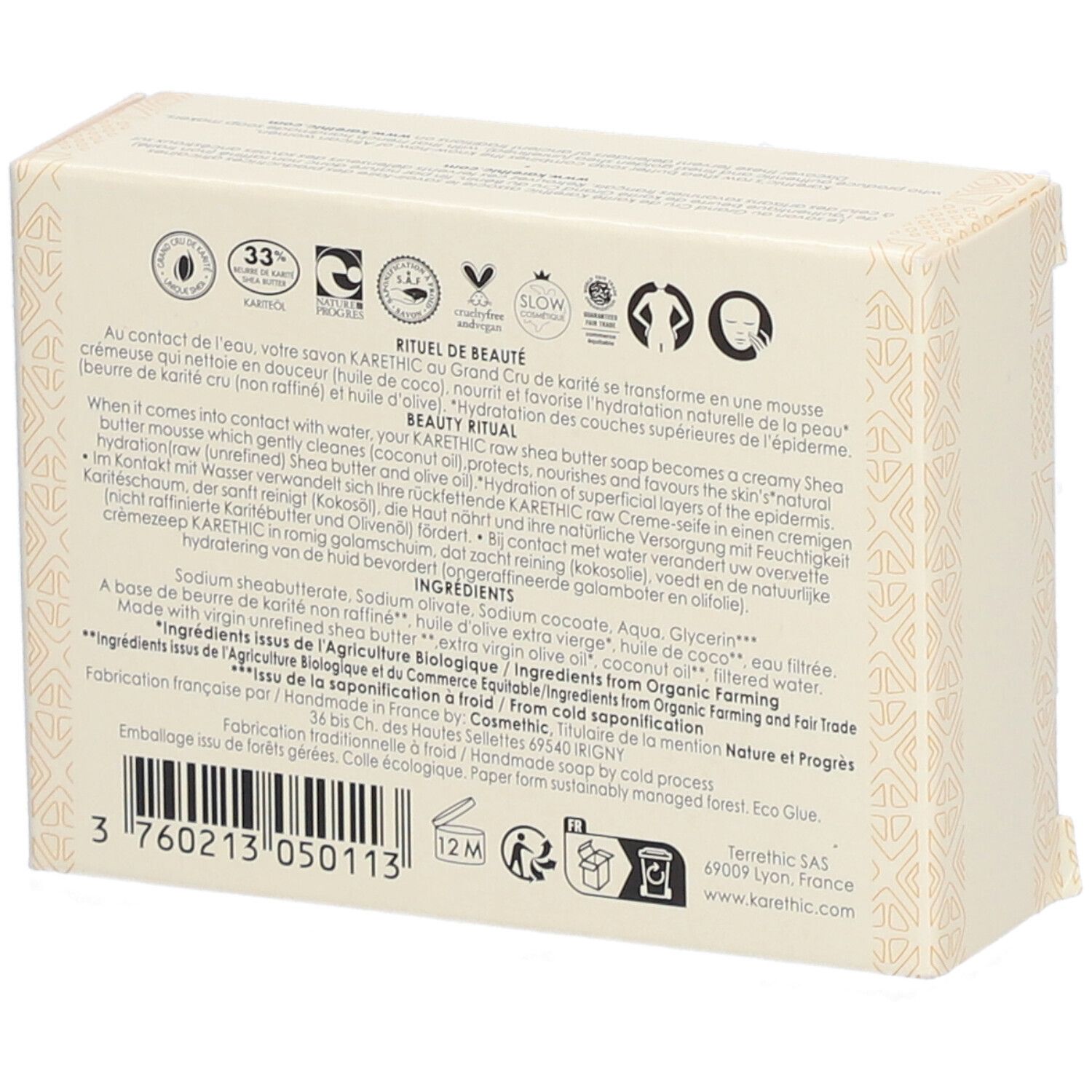 KARETHIC Savon Surgras au Karité Pur