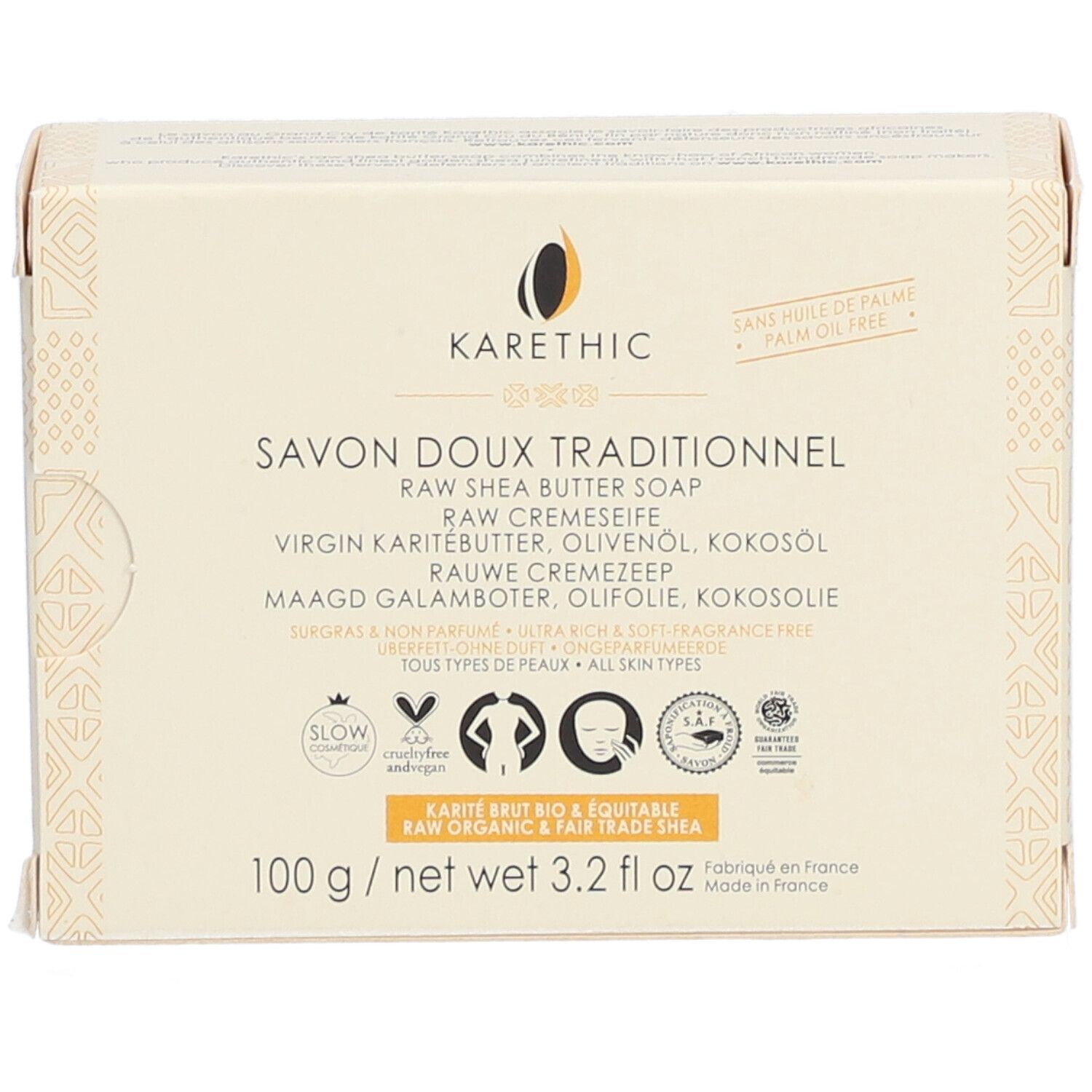 KARETHIC Savon Surgras au Karité Pur
