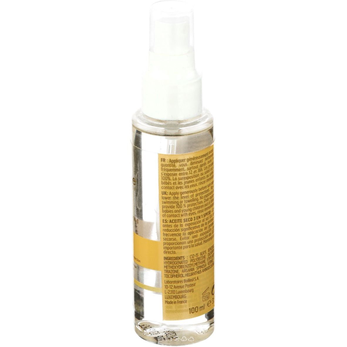 Hyseke BIORGA Huile Sèche Solaire 3 en 1 SPF30