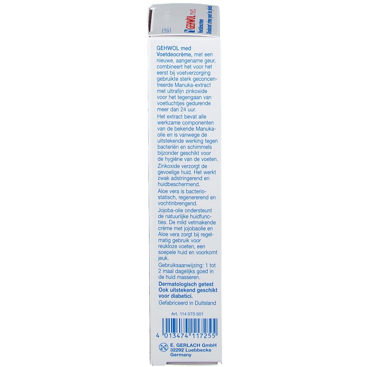 Gehwol med Déodorant Crème pour les pieds