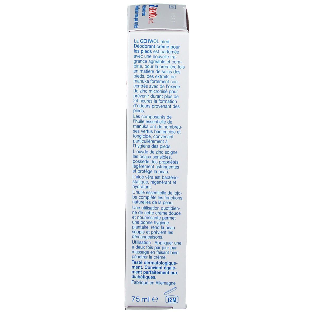 Gehwol med Déodorant Crème pour les pieds