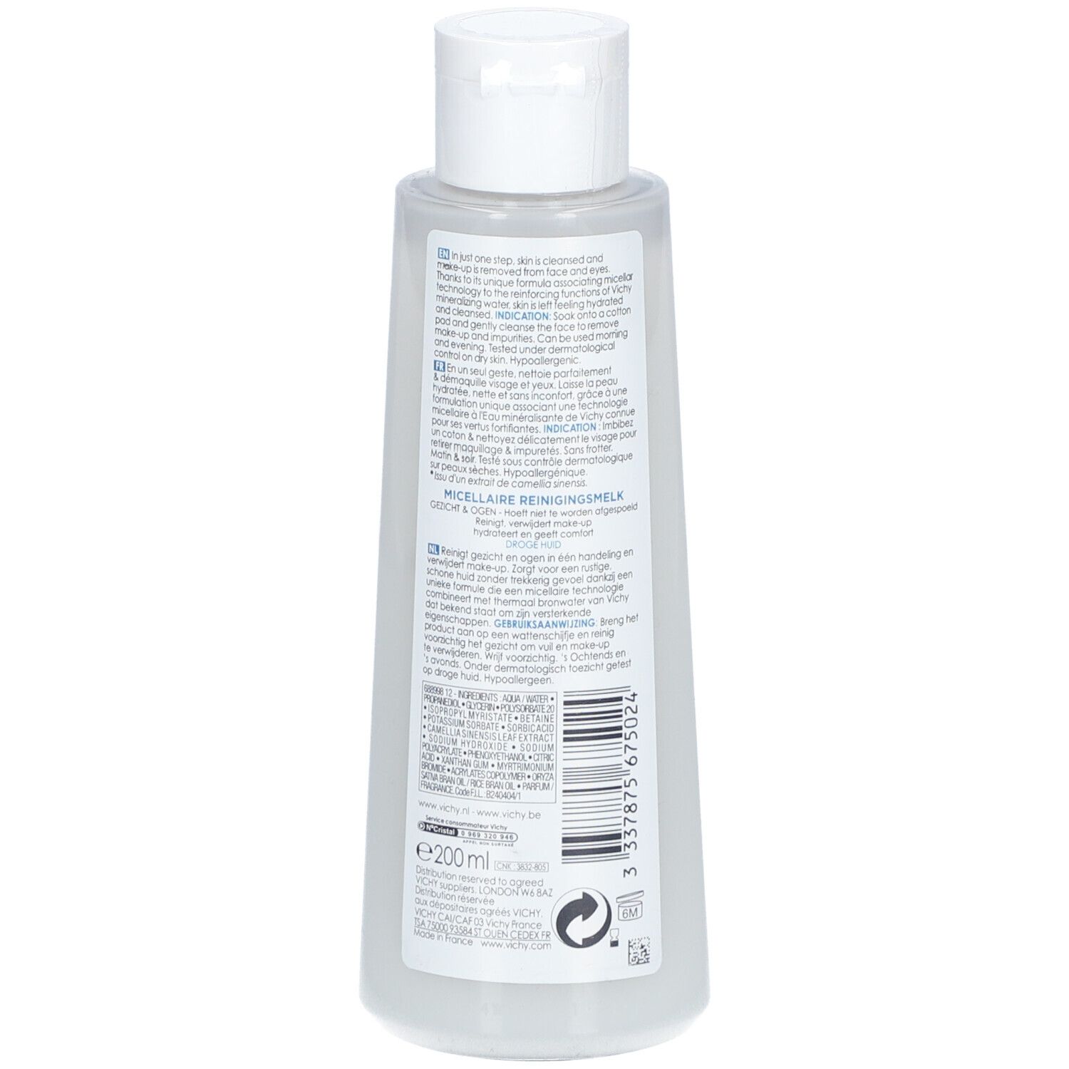 VICHY Pureté Thermale Lait Micellaire Minéral