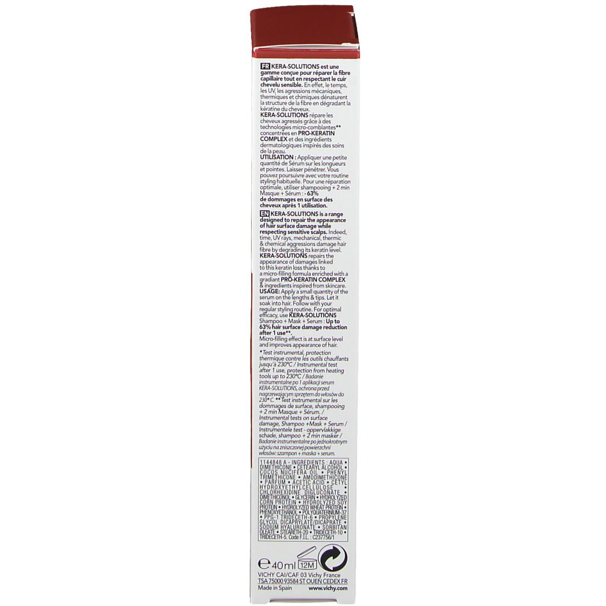 Vichy Dercos Kera-Solutions Sérum Pointes Dévitalisées