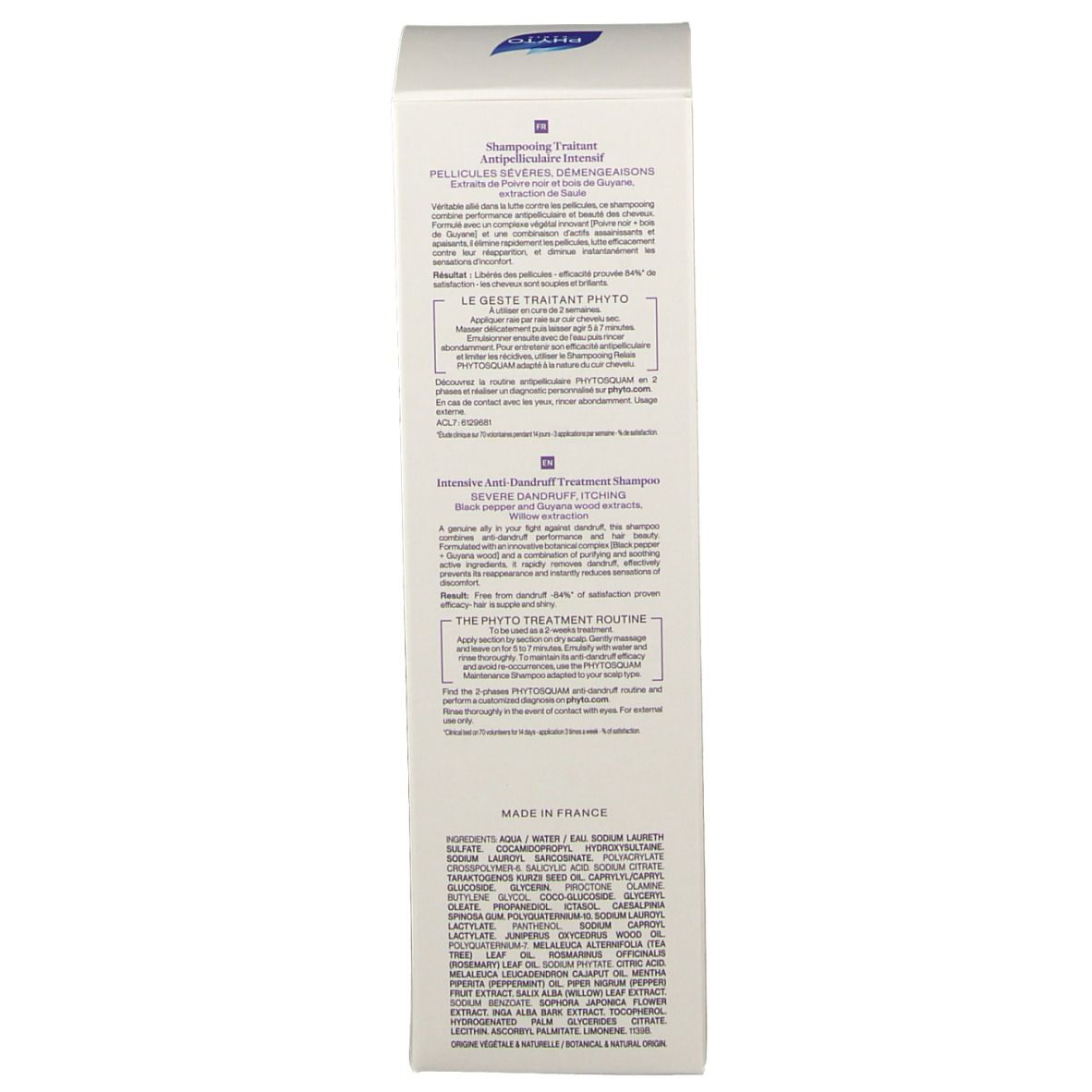 PHYTO PHYTOSQUAM Shampooing Antipelliculaire Intensif