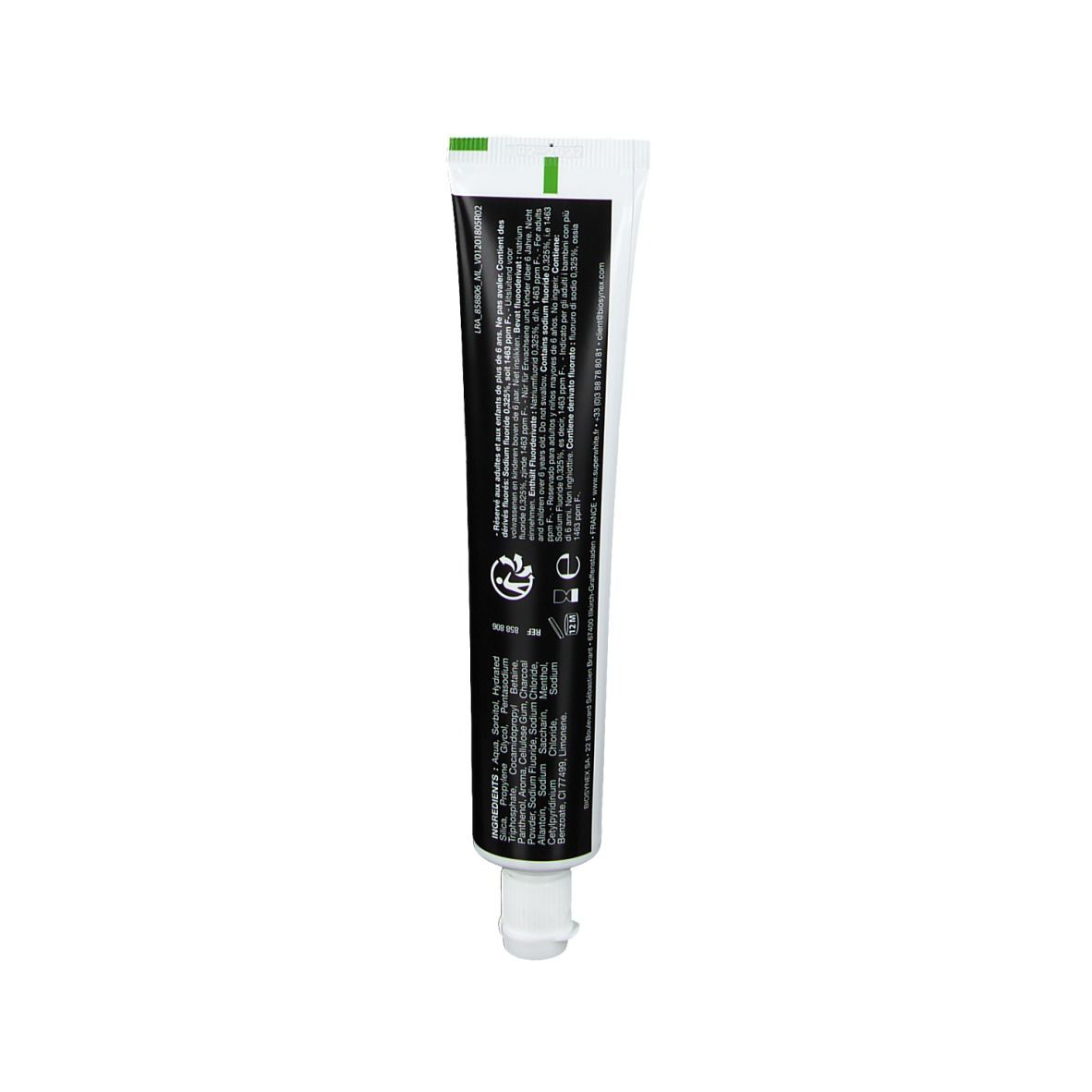 SUPER WHITE BLACK EDITION Dentifrice blancheur au Charbon Actif