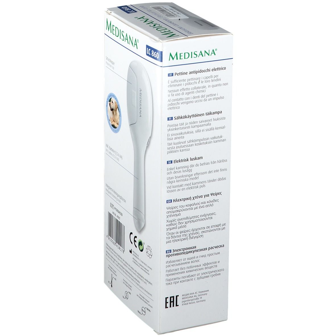 Medisana peigne anti poux électrique LC 860 1 Pièce