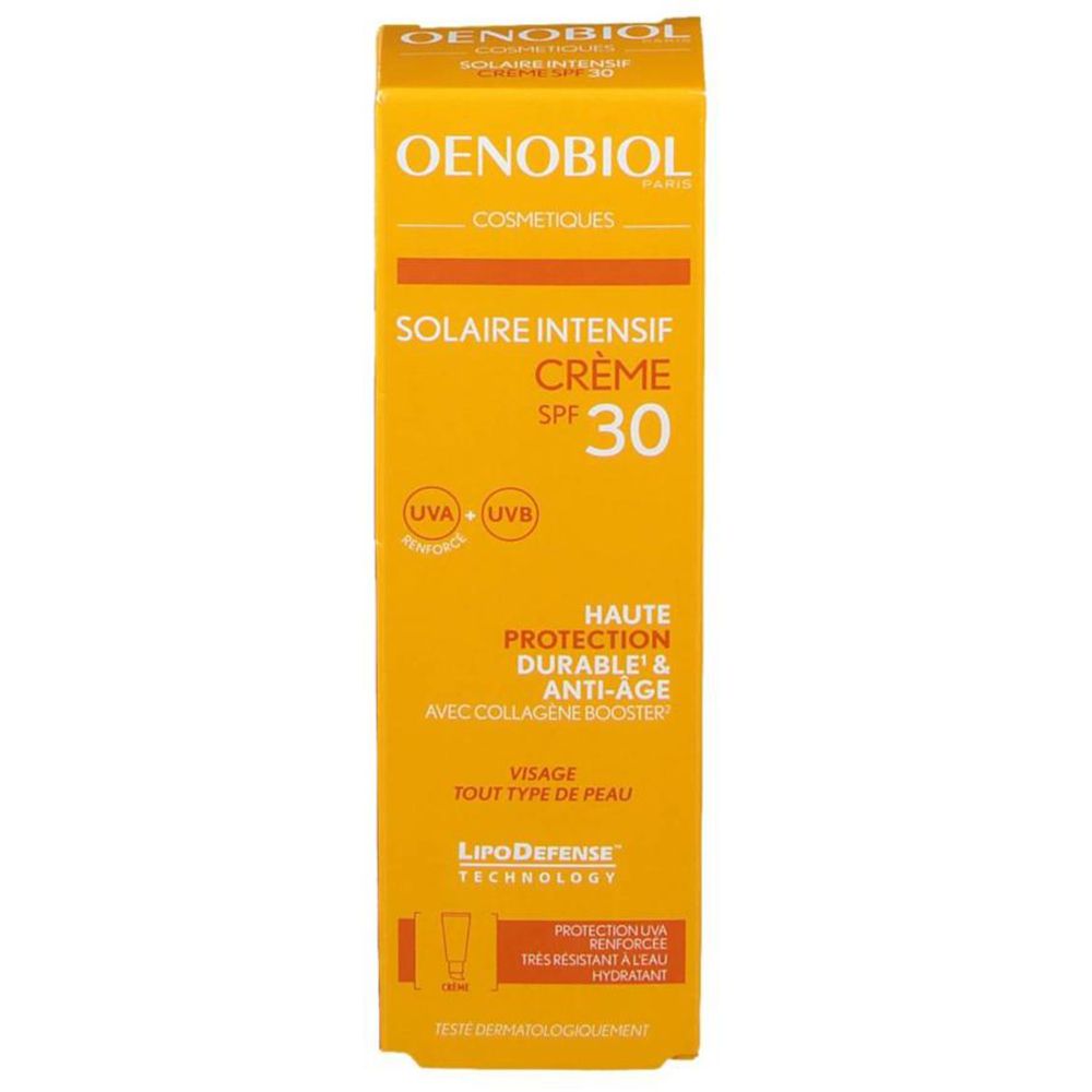 Oenobiol Cosmetiques Solaire Intensif Crème SPF 30+
