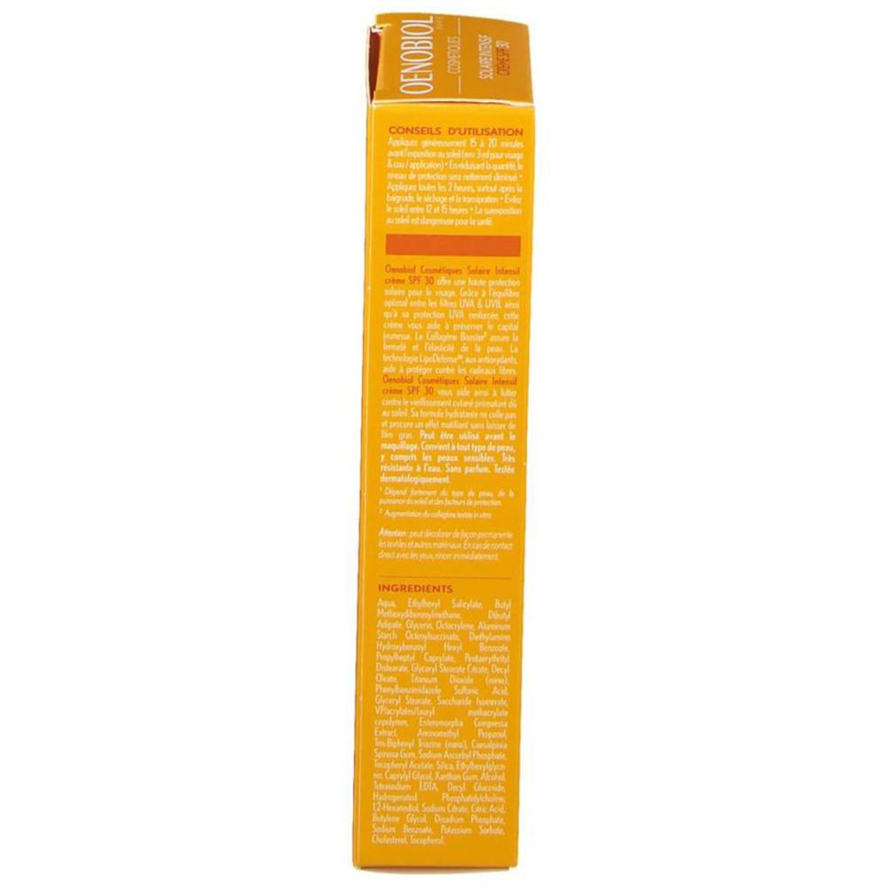 Oenobiol Cosmetiques Solaire Intensif Crème SPF 30+