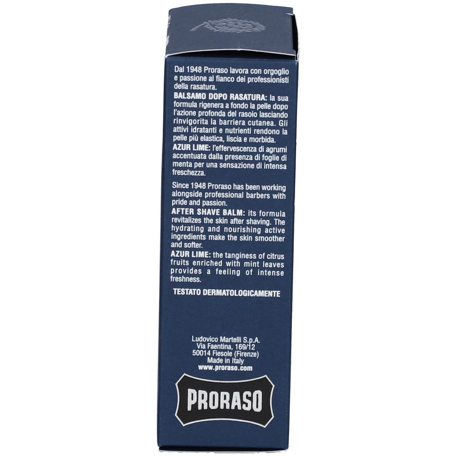 Proraso Baume après Rasage Azur Lime