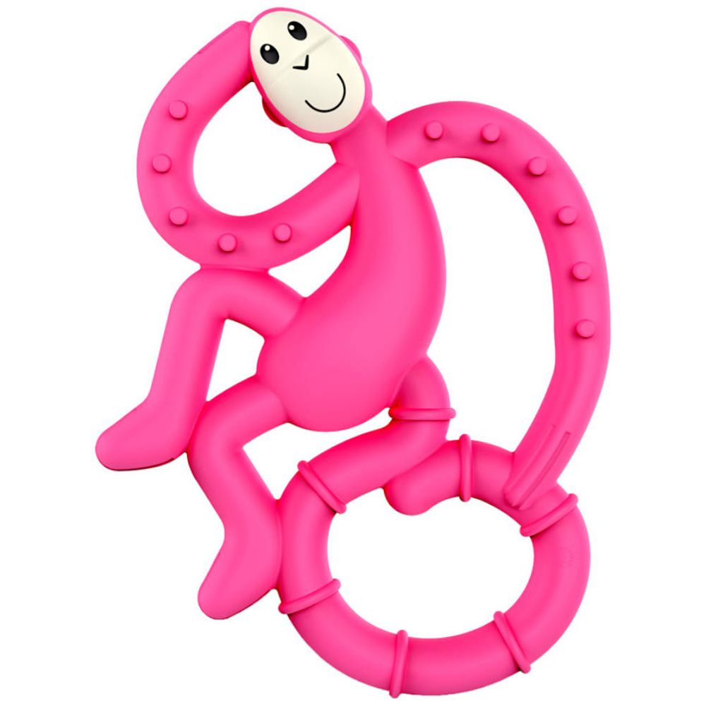 Matchstick Monkey Mini Jouet de dentition Rose