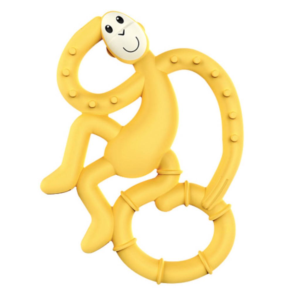 Matchstick Monkey Mini Jouet de dentition Jaune