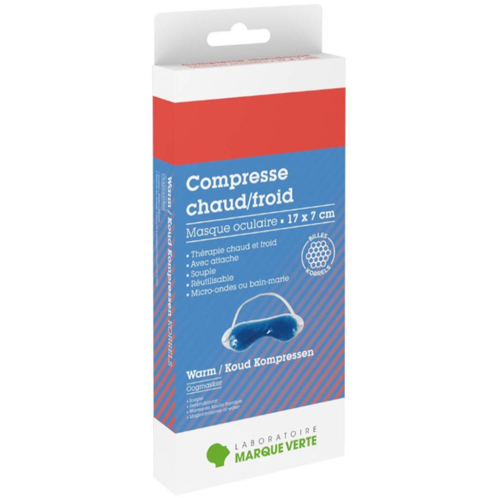 Compresse chaud/froid Masque oculaire 17 x 7 cm