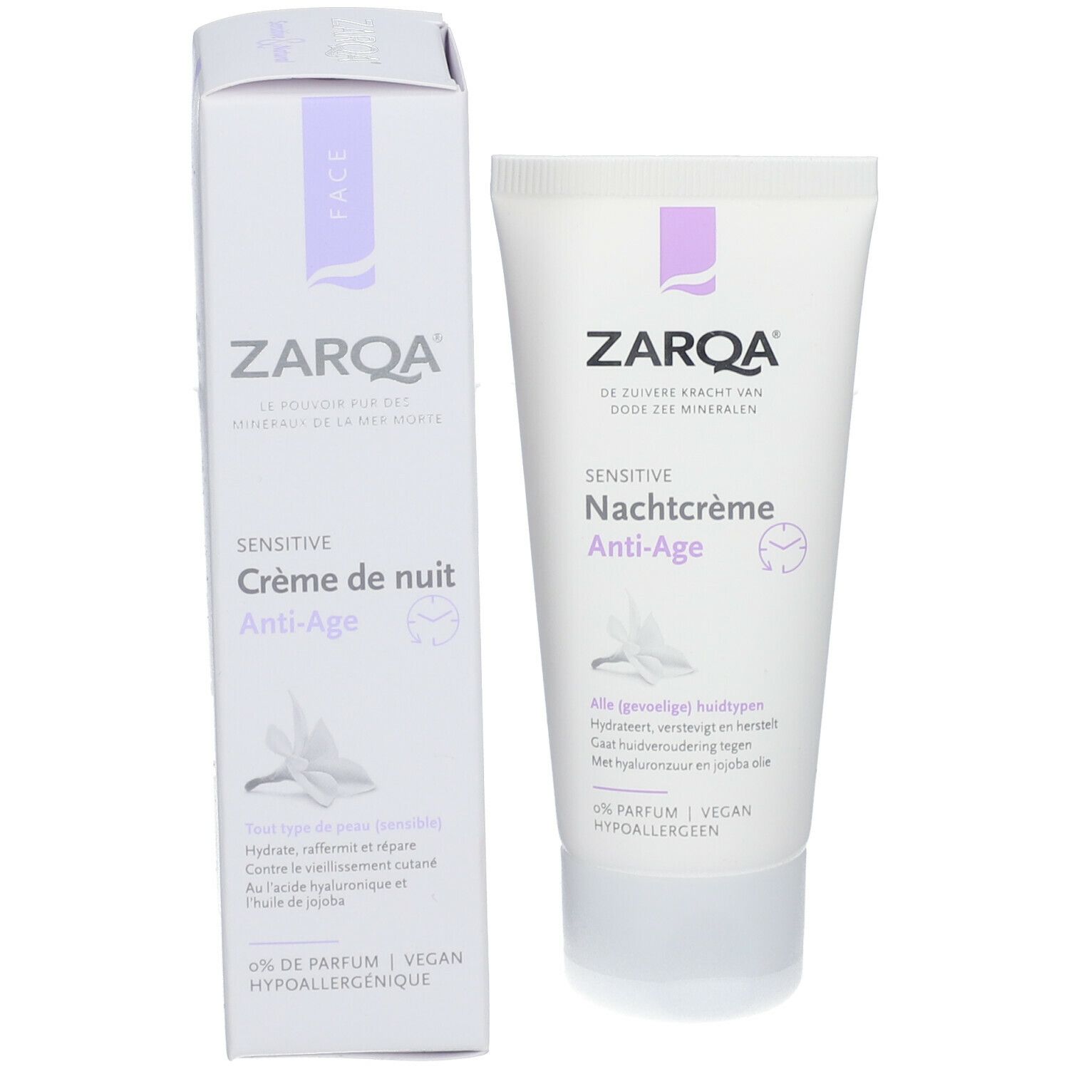 ZARQA® Sensitive Crème de nuit anti-âge