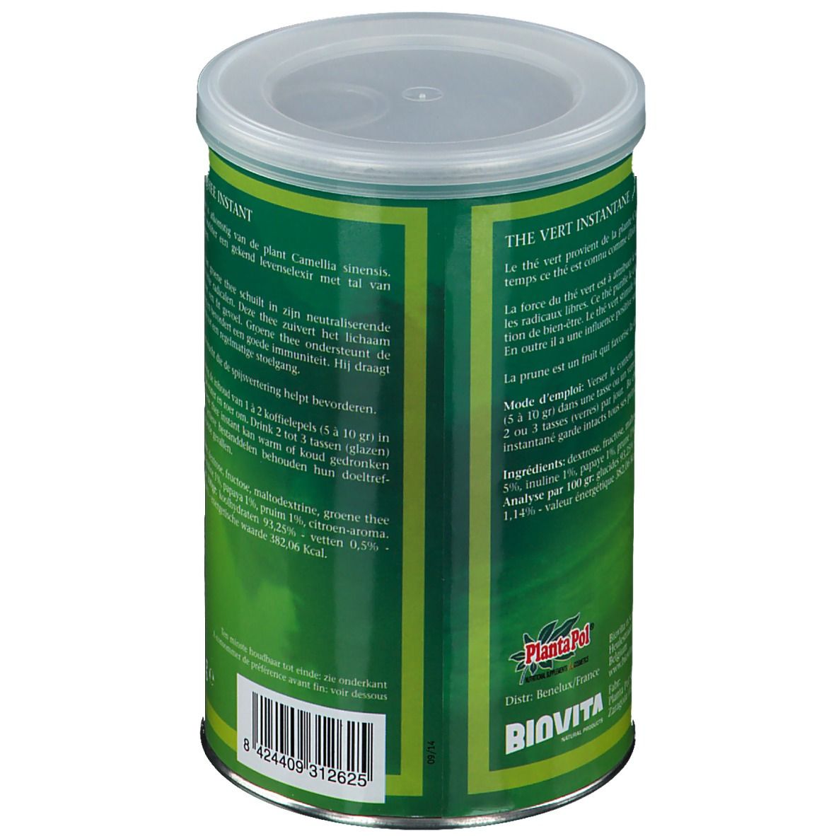 PlantaPol® Thé vert + papaye + prune + inuline