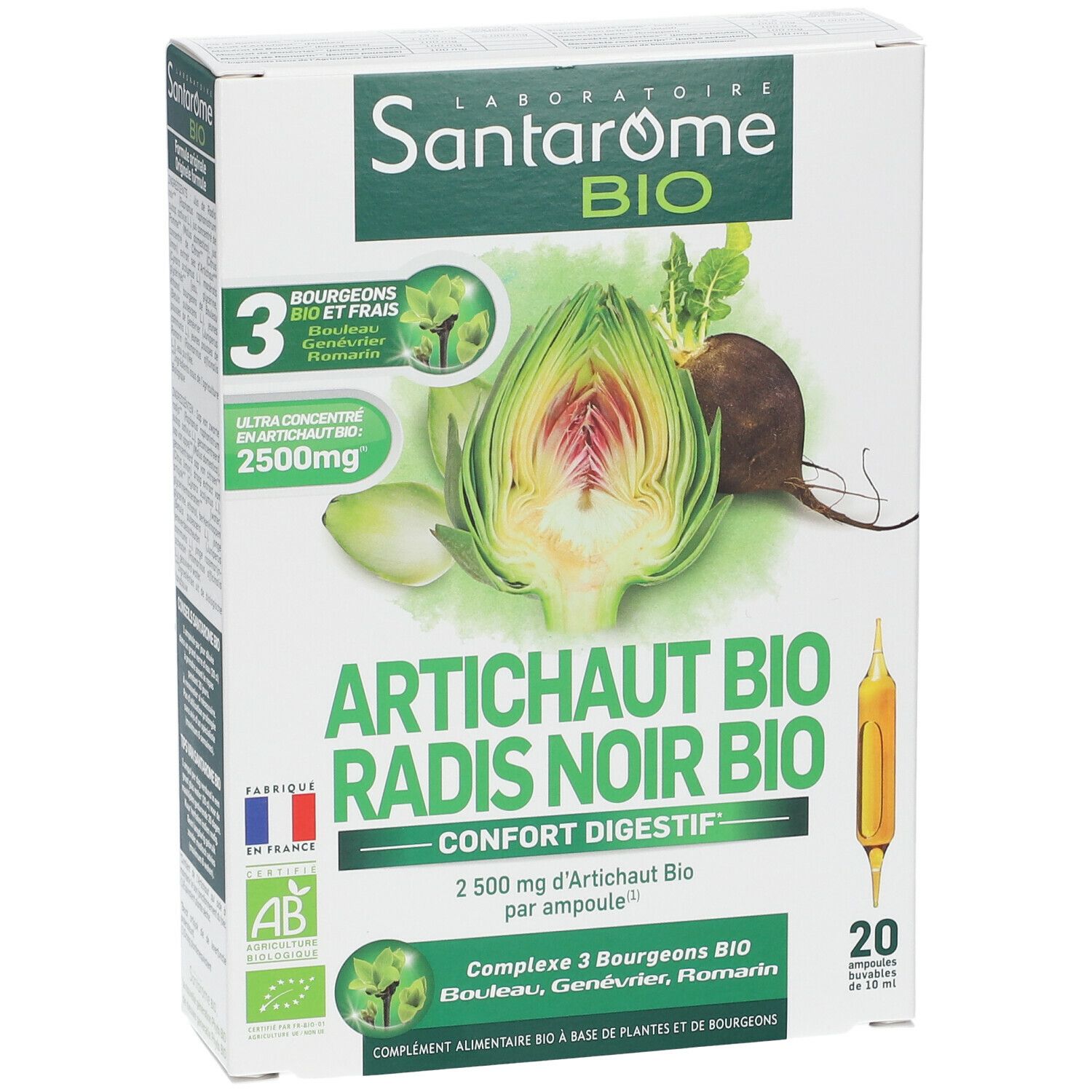 SANTAROME Bio Confort digestif Artichaut et radis noir