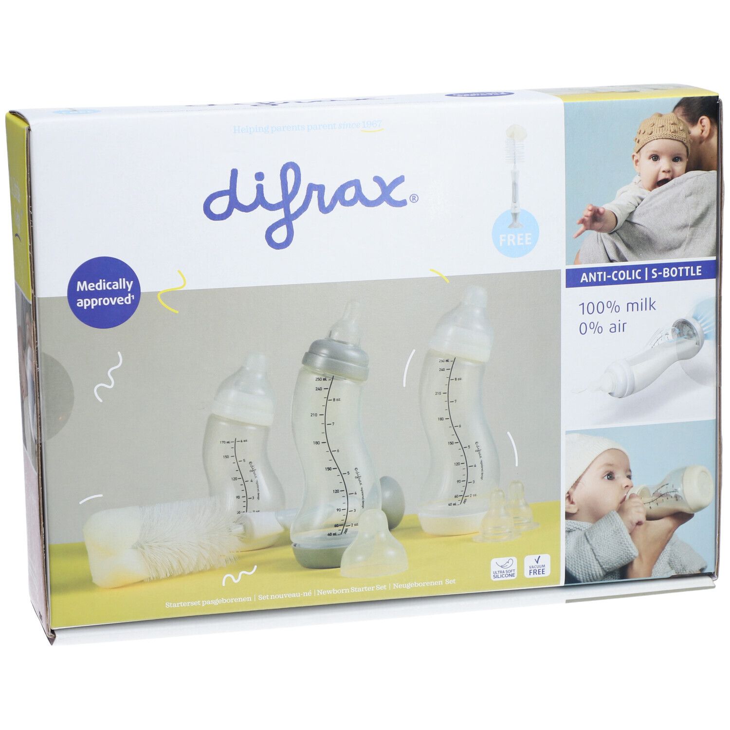 Difrax® Set nouveau-né avec goupillon