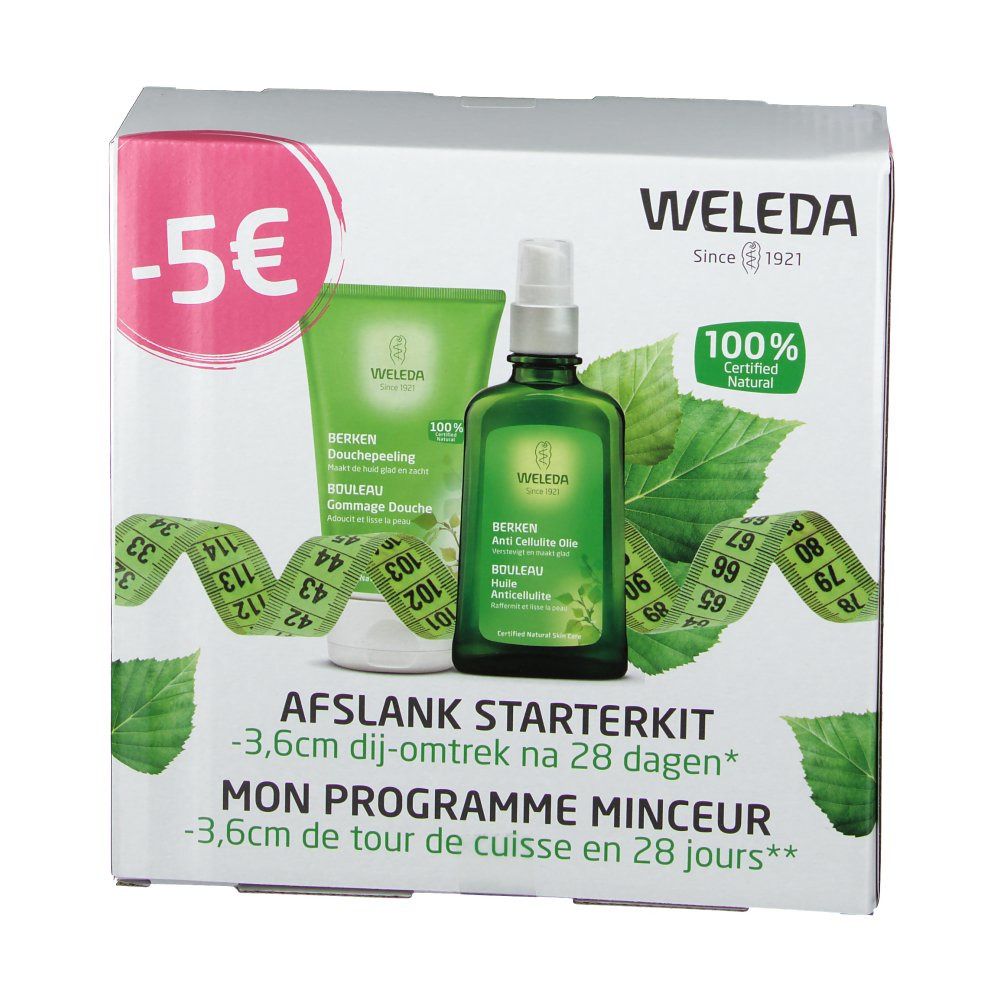 WELEDA BOULEAU Gommage Douche + Huile Anticellulite