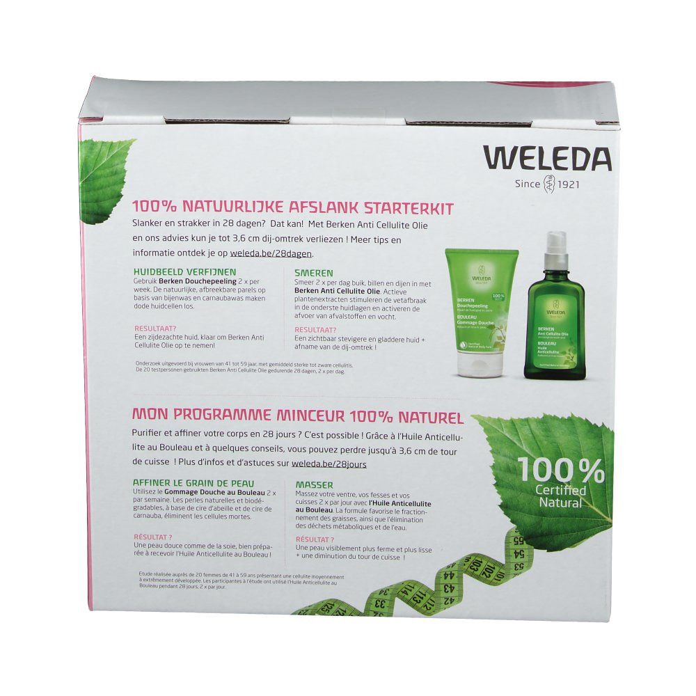WELEDA BOULEAU Gommage Douche + Huile Anticellulite