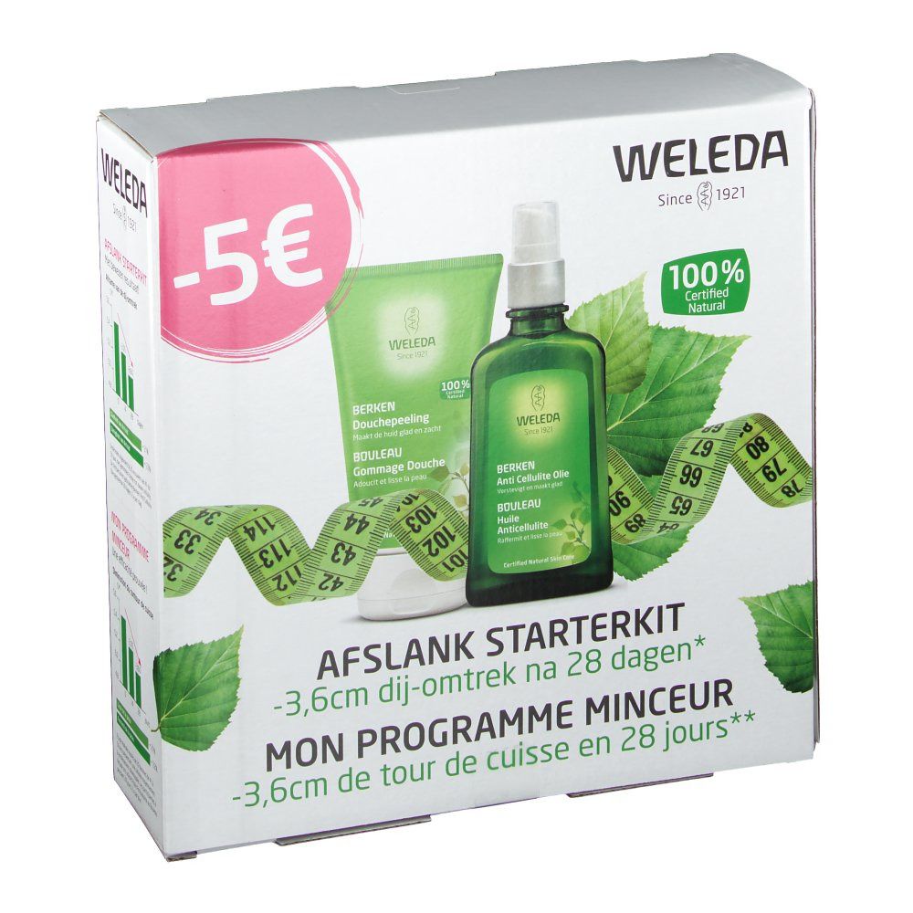 WELEDA BOULEAU Gommage Douche + Huile Anticellulite
