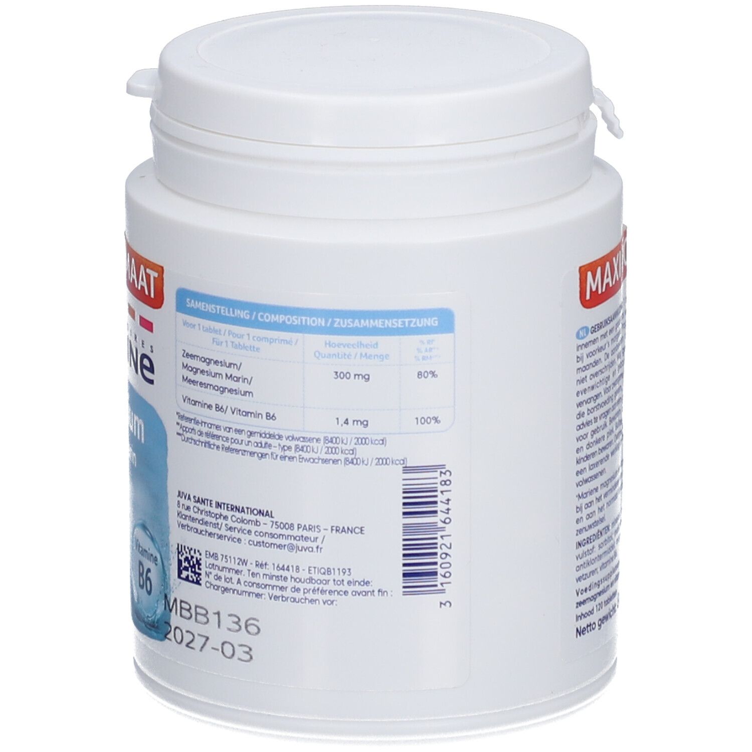 Juvamine Magnesium + Vitamine B6