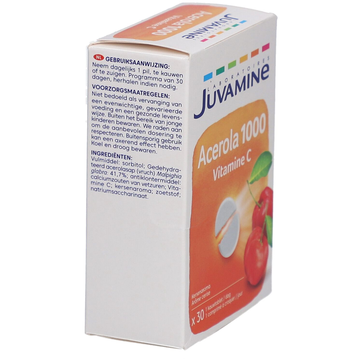 JUVAMINE Acérola 1000 Vitamine C Goût cerise